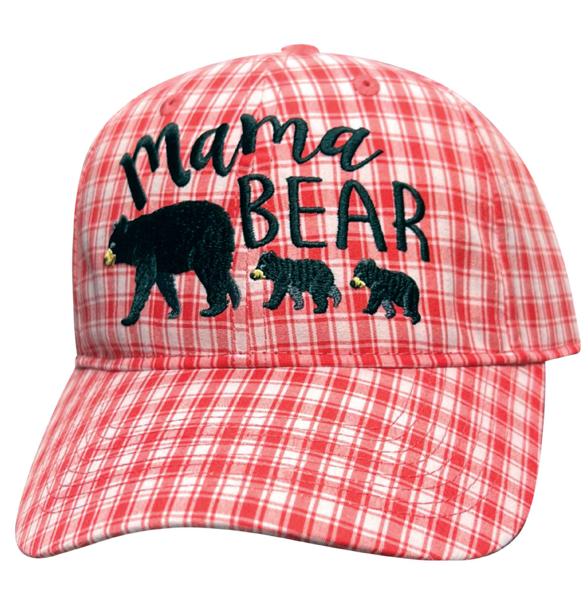 Mama Bear Gingham Red