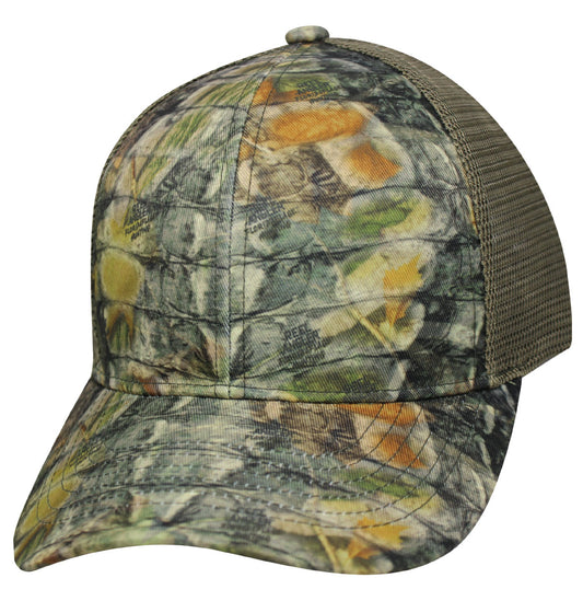 Reel Angler®  FloridaFlage™ Hunting Olive Mesh Back Blank Cap