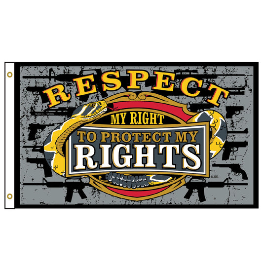 2nd Amendment Respect RIghts 3' X 5' Flag